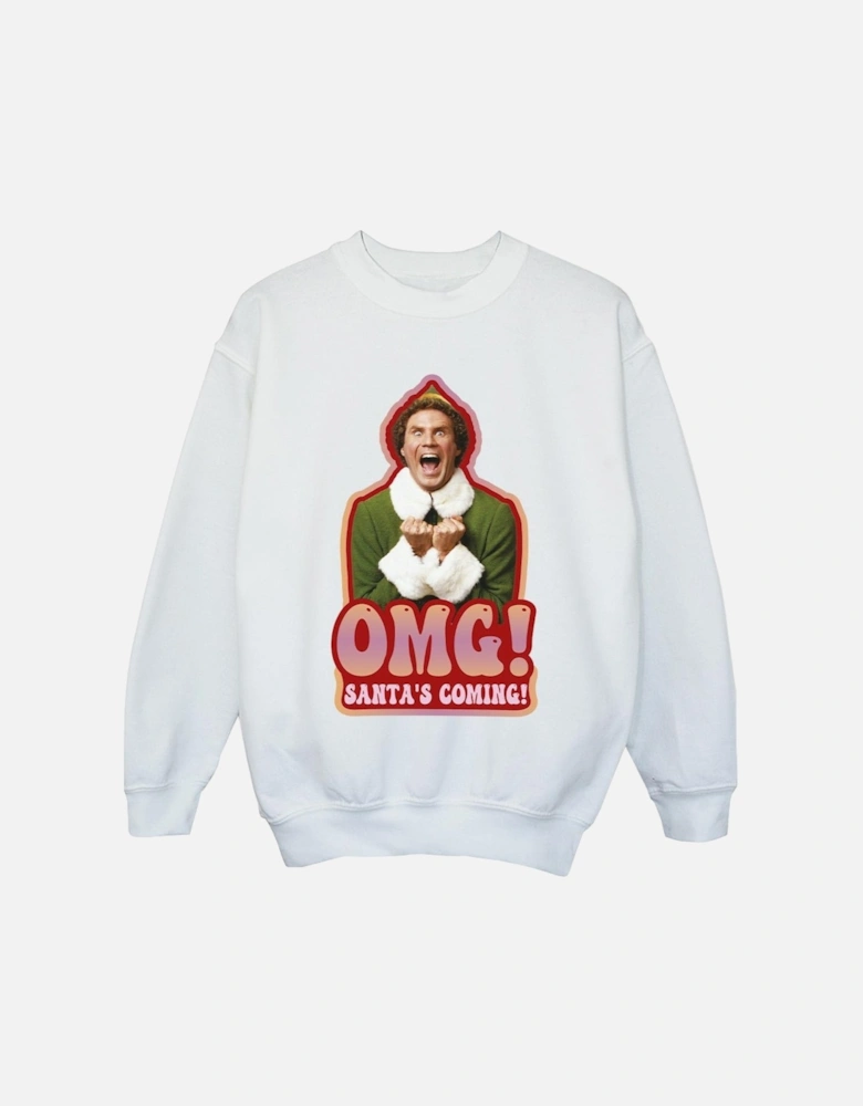 Girls Santa?'s Coming Sweatshirt