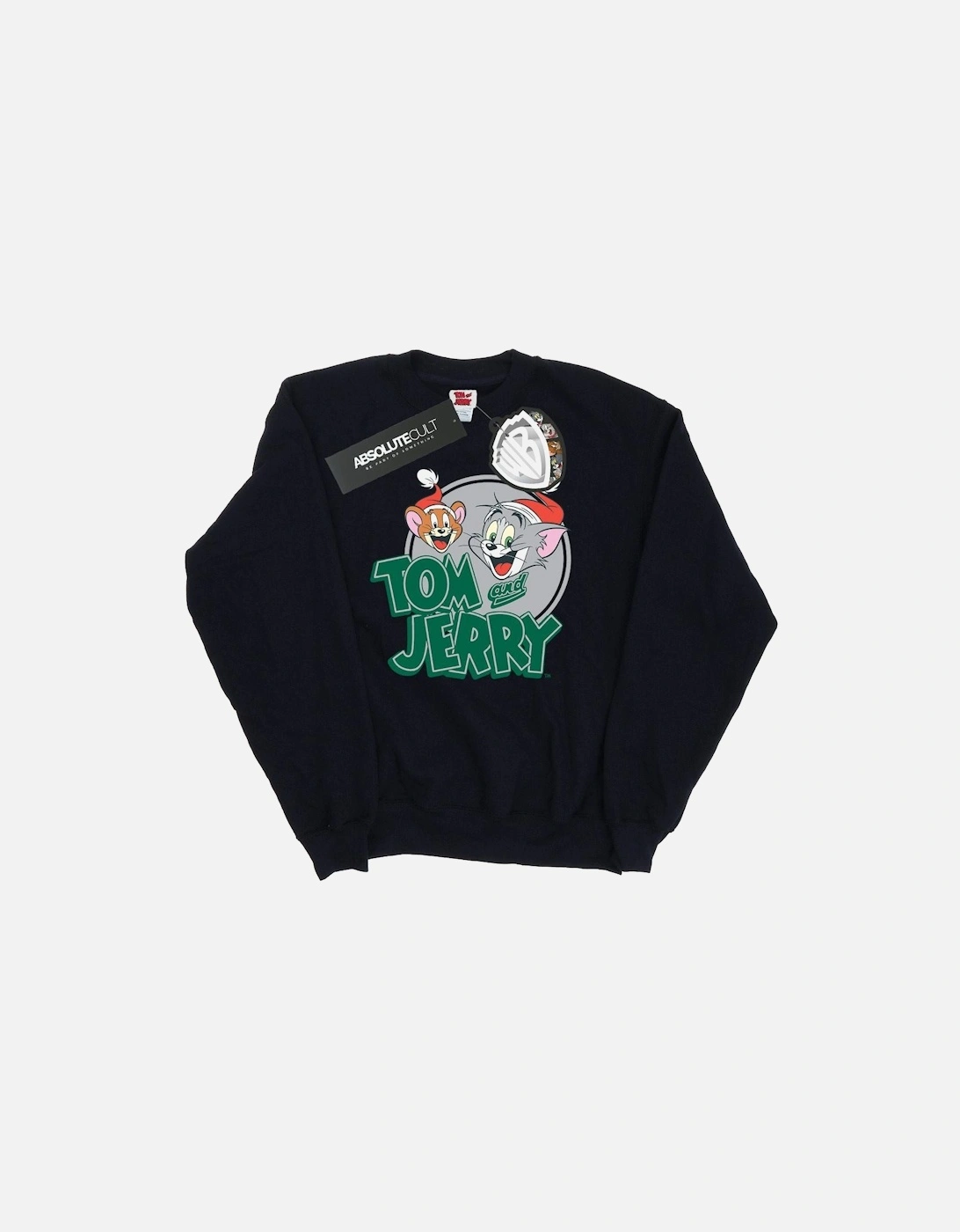Tom And Jerry Womens/Ladies Christmas Greetings Sweatshirt, 5 of 4