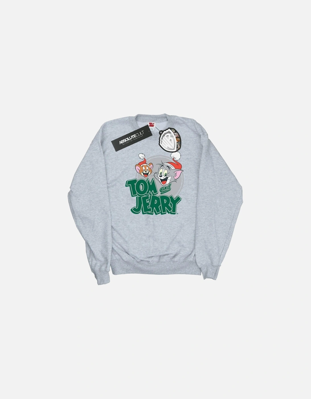 Tom And Jerry Womens/Ladies Christmas Greetings Sweatshirt, 6 of 5