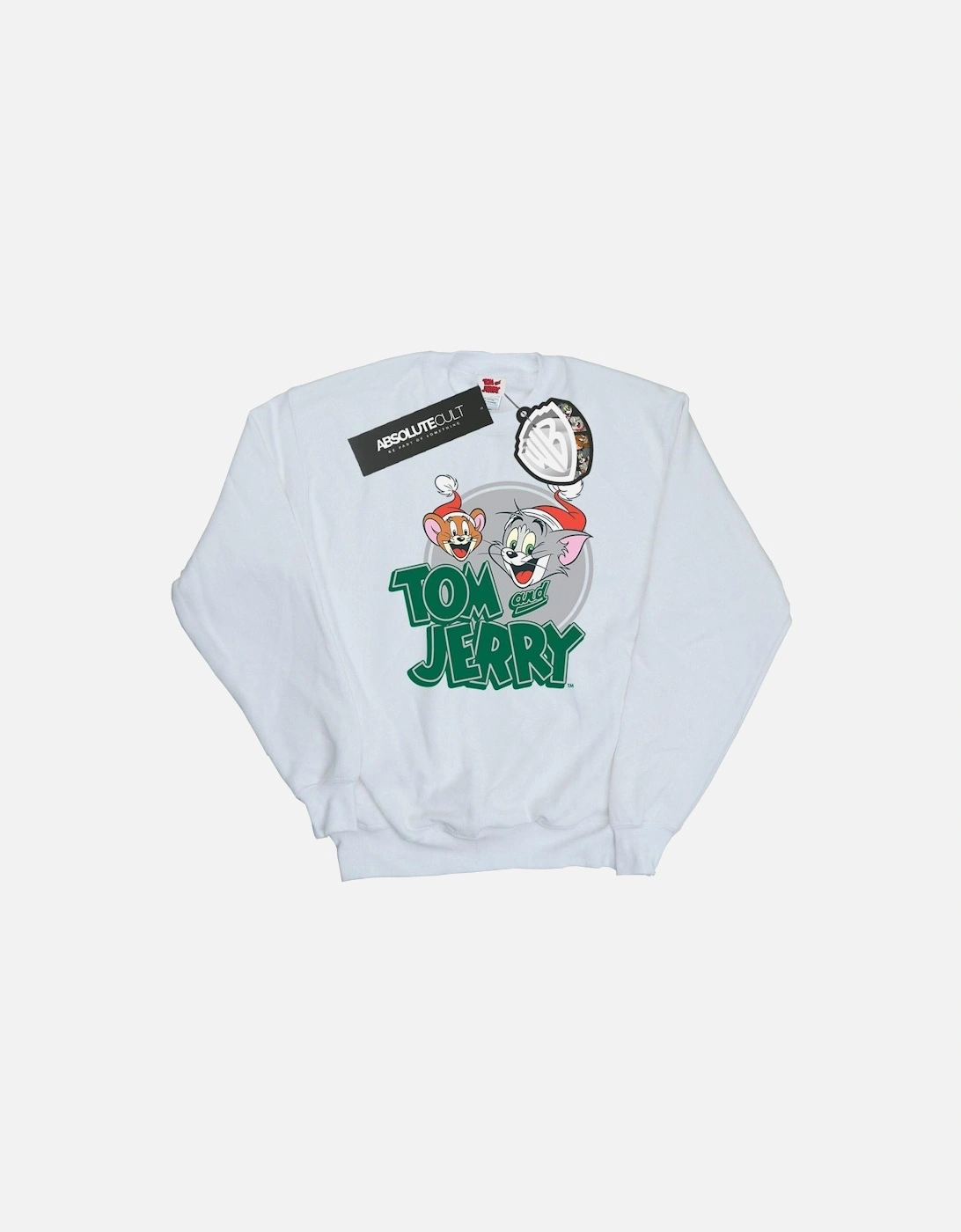 Tom And Jerry Womens/Ladies Christmas Greetings Sweatshirt, 6 of 5