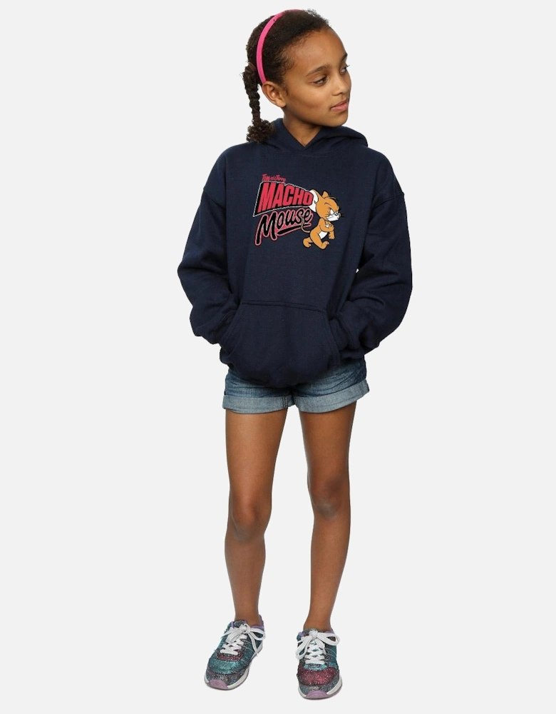 Tom And Jerry Girls Macho Mouse Hoodie