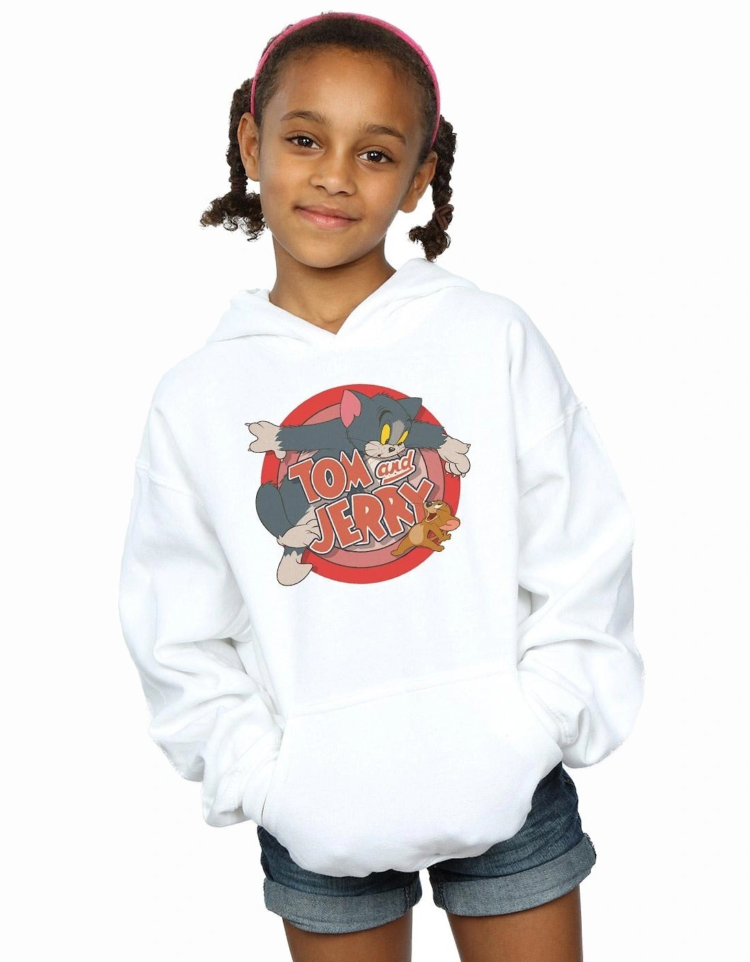 Tom And Jerry Girls Classic Catch Hoodie