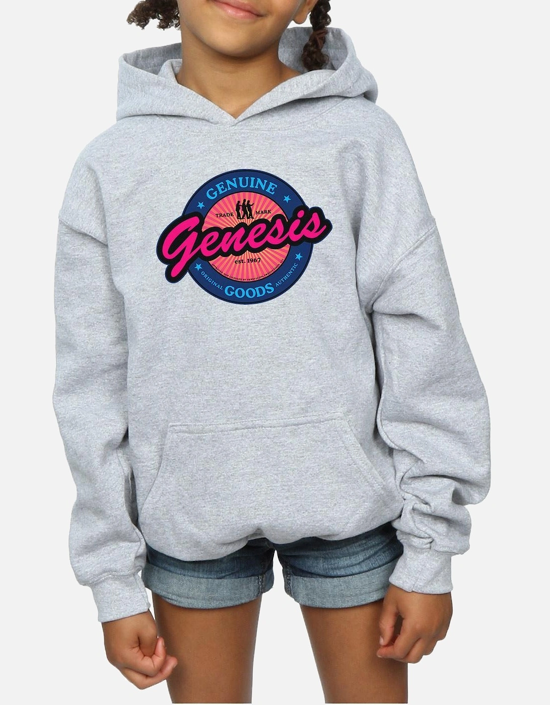 Girls Neon Logo Hoodie