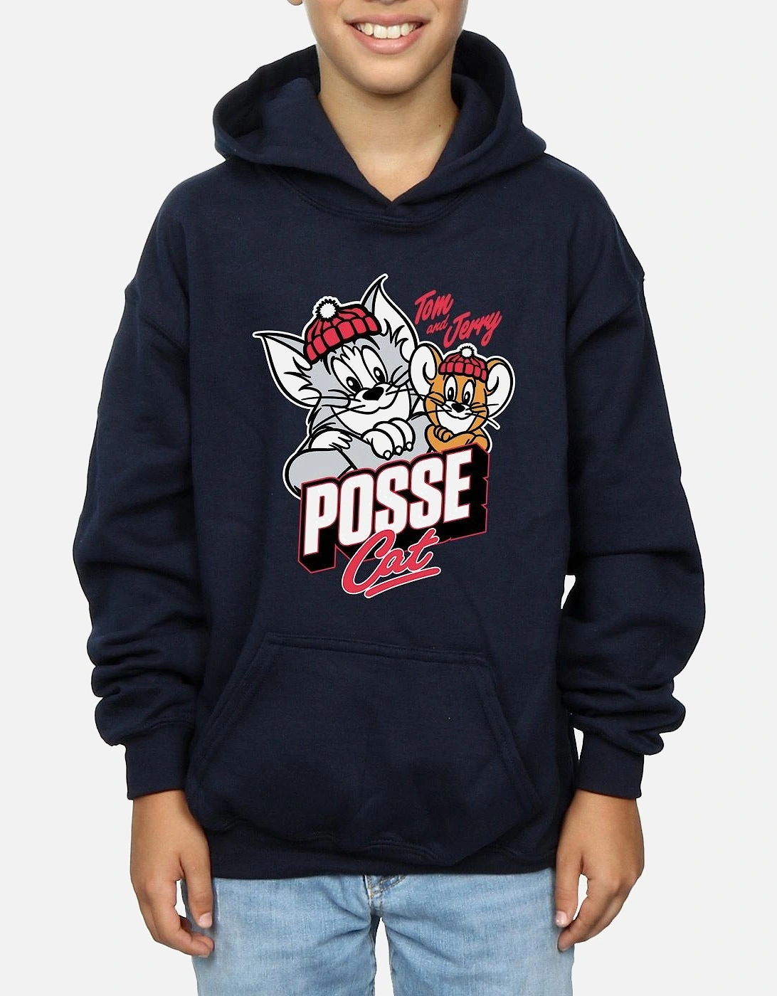 Tom And Jerry Boys Posse Cat Hoodie
