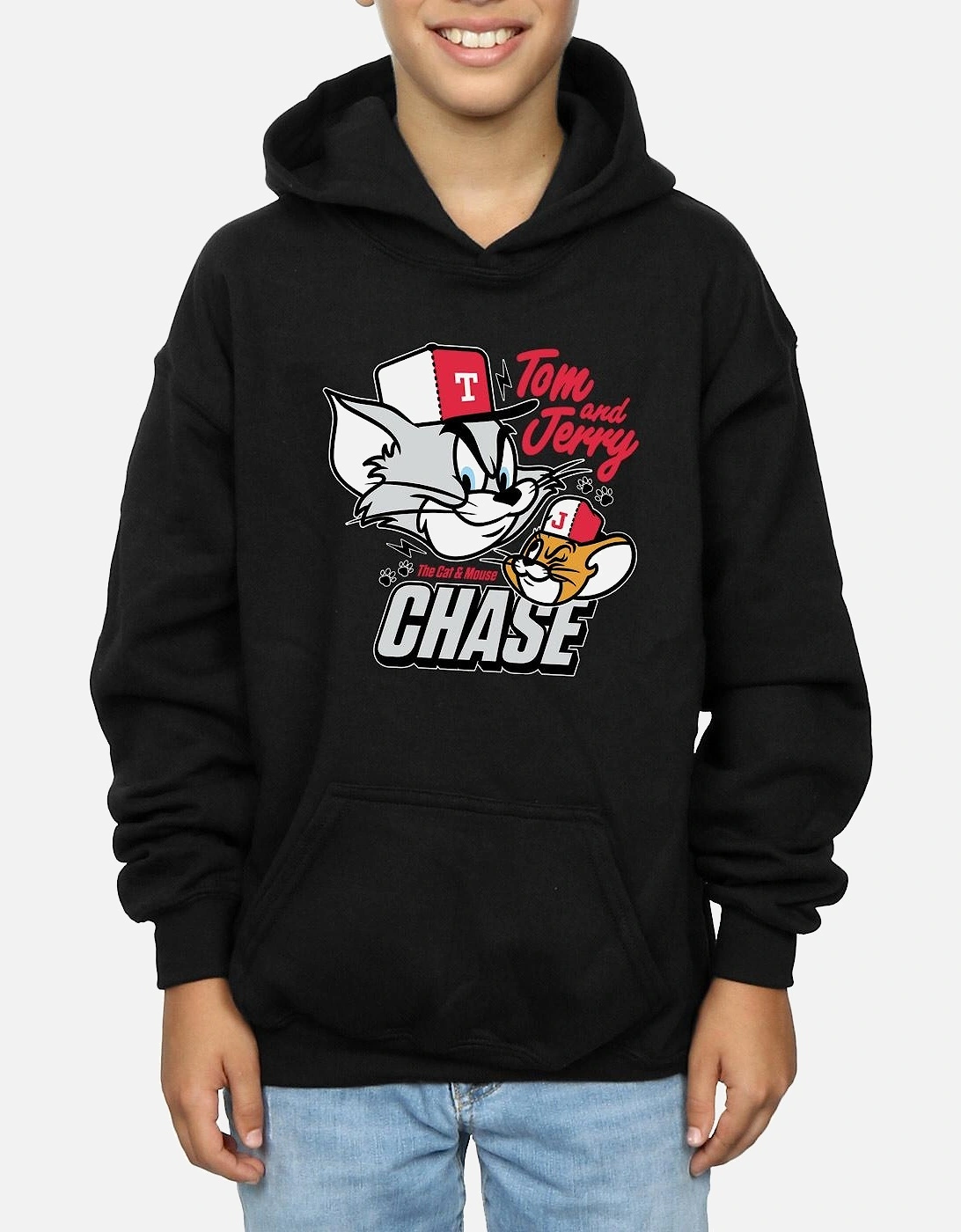 Tom And Jerry Boys Cat & Mouse Chase Hoodie