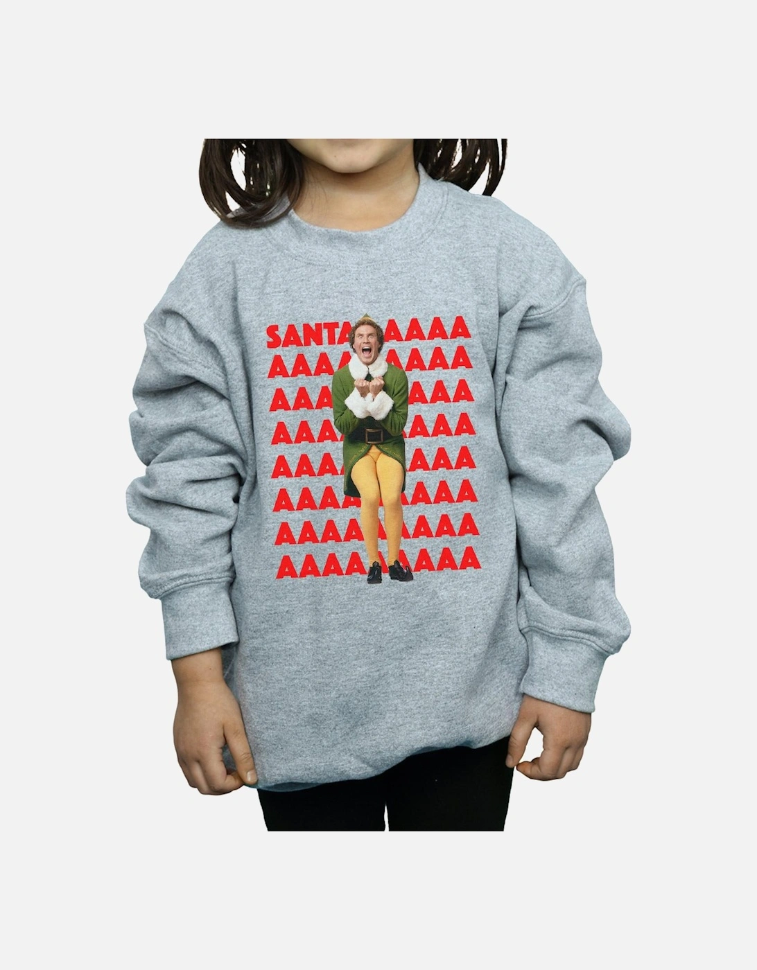 Girls Buddy Santa Scream Sweatshirt