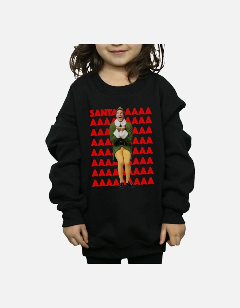 Girls Buddy Santa Scream Sweatshirt
