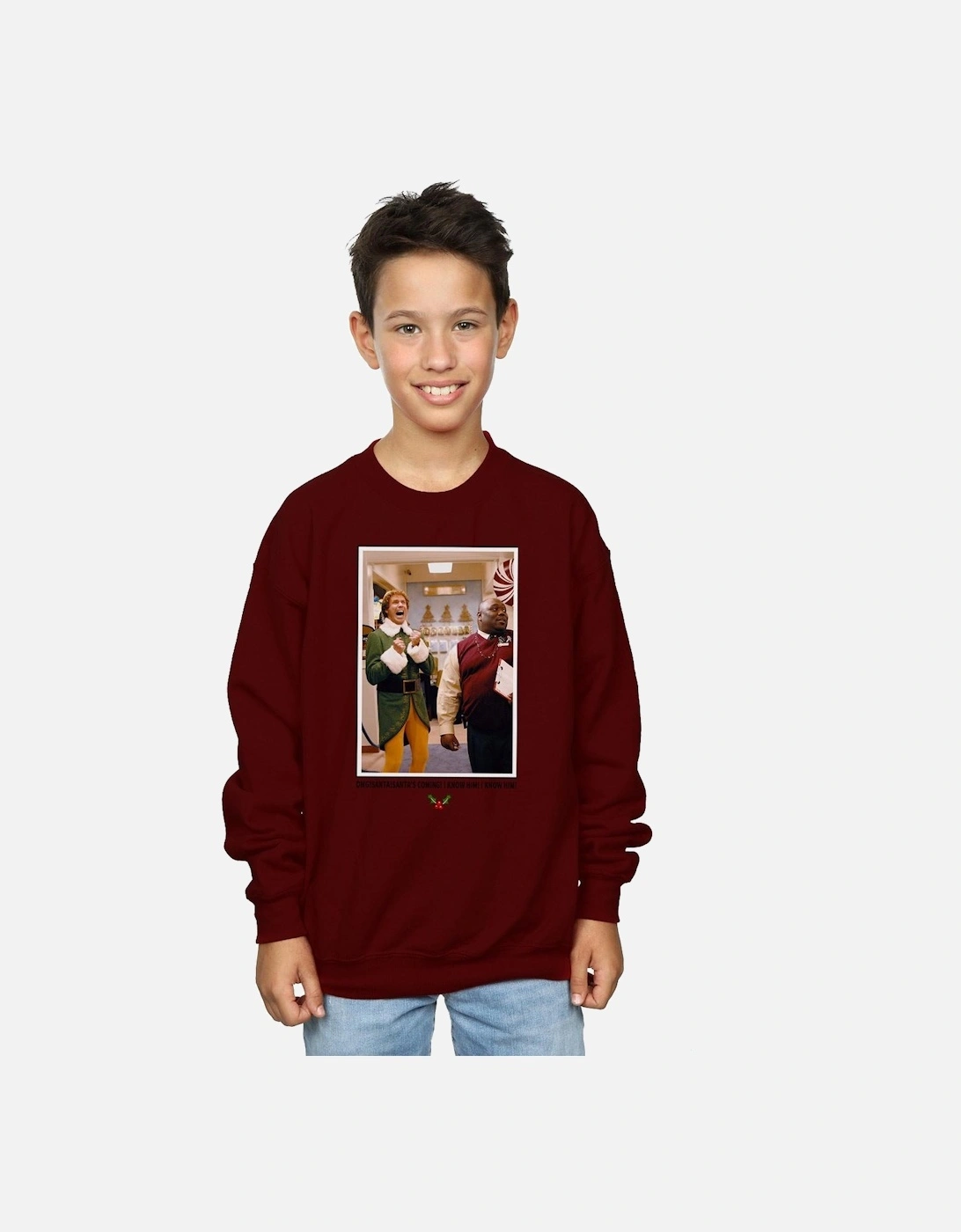 Boys OMG Santa Photo Sweatshirt