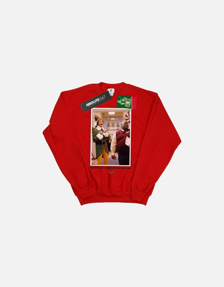Girls OMG Santa Photo Sweatshirt