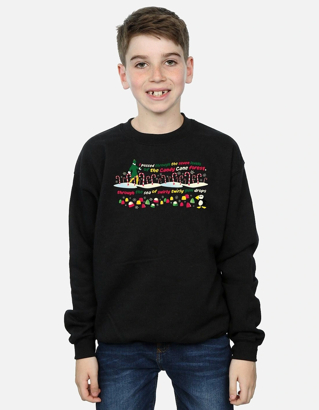 Boys Candy Cane Forest Sweatshirt