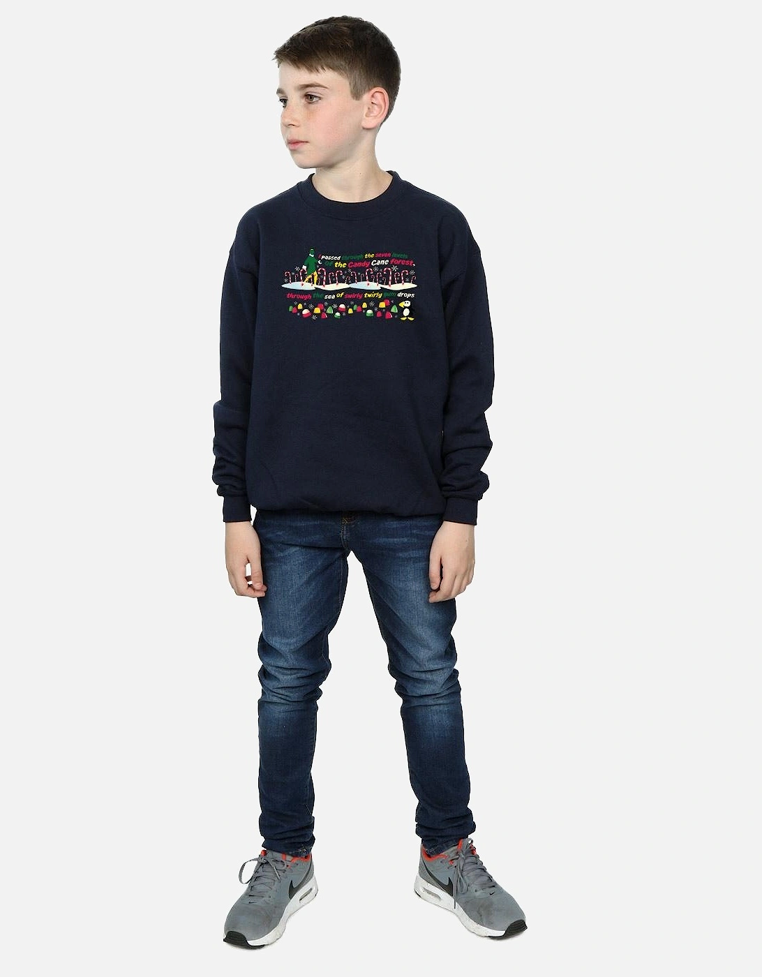 Boys Candy Cane Forest Sweatshirt