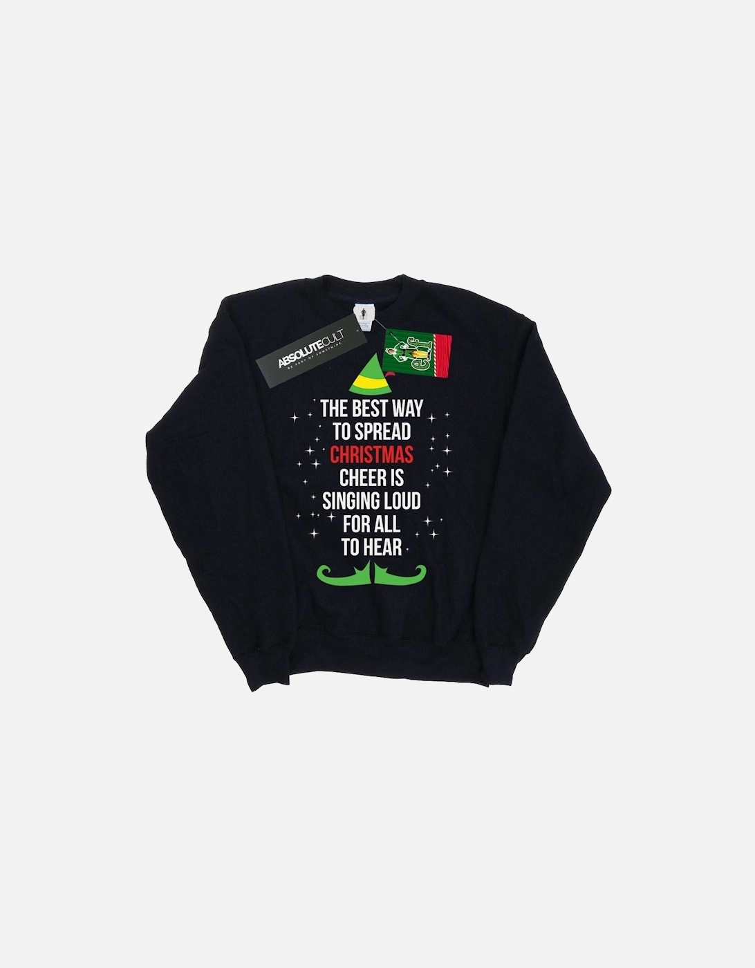 Boys Christmas Cheer Text Sweatshirt, 6 of 5