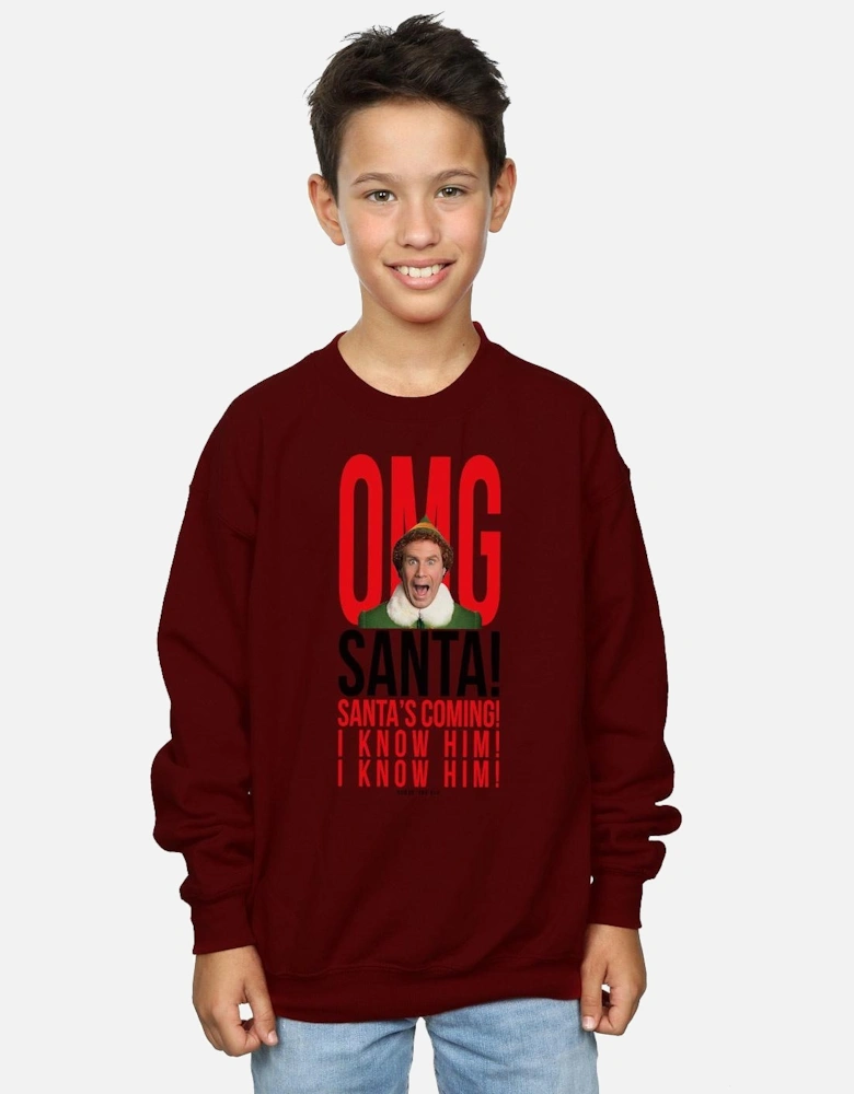 Boys OMG Santa I Know Him Sweatshirt