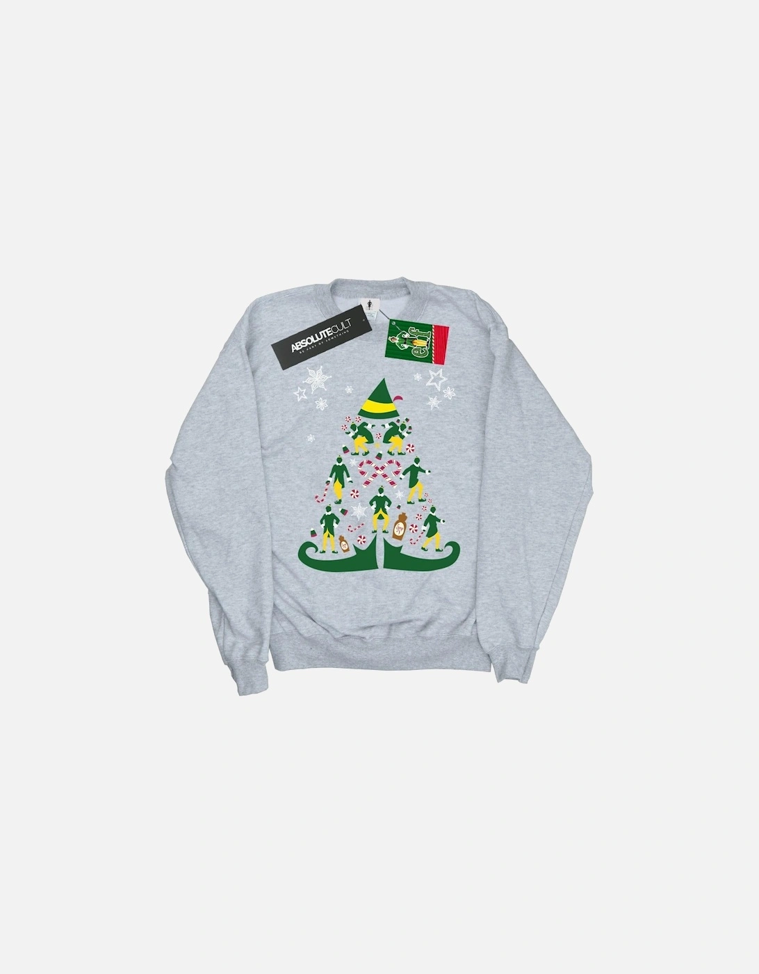 Girls Christmas Tree Sweatshirt, 6 of 5