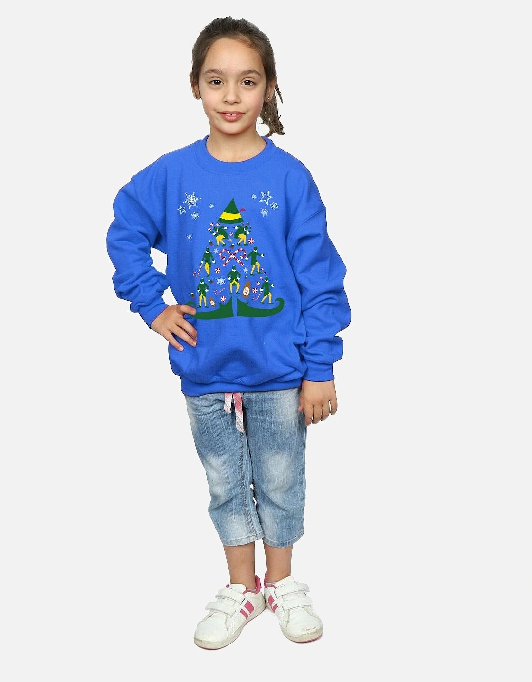 Girls Christmas Tree Sweatshirt