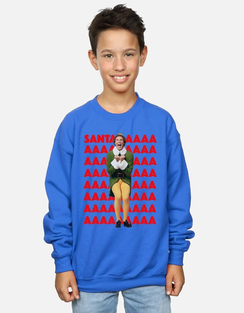 Boys Buddy Santa Scream Sweatshirt