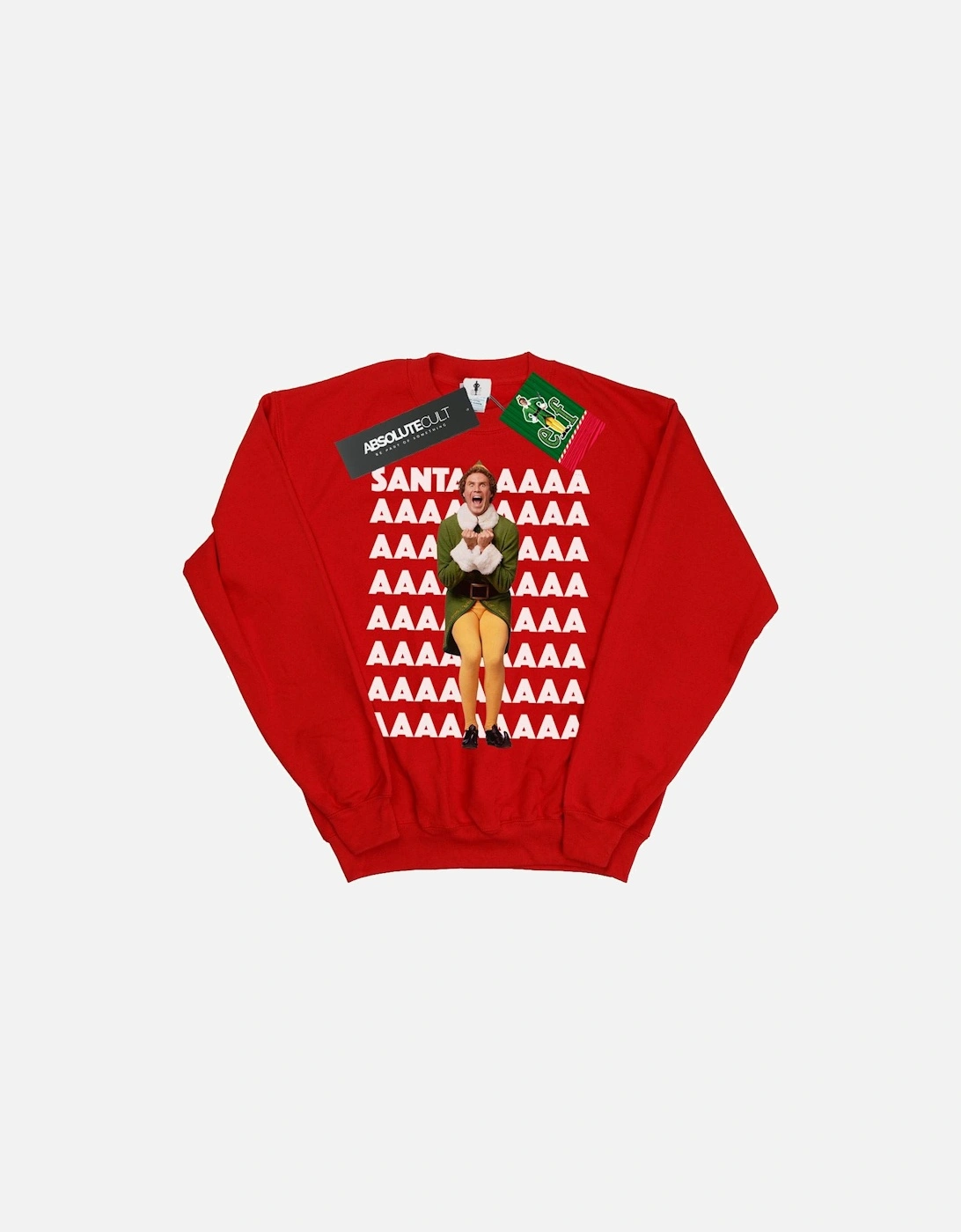 Boys Buddy Santa Scream Sweatshirt, 6 of 5