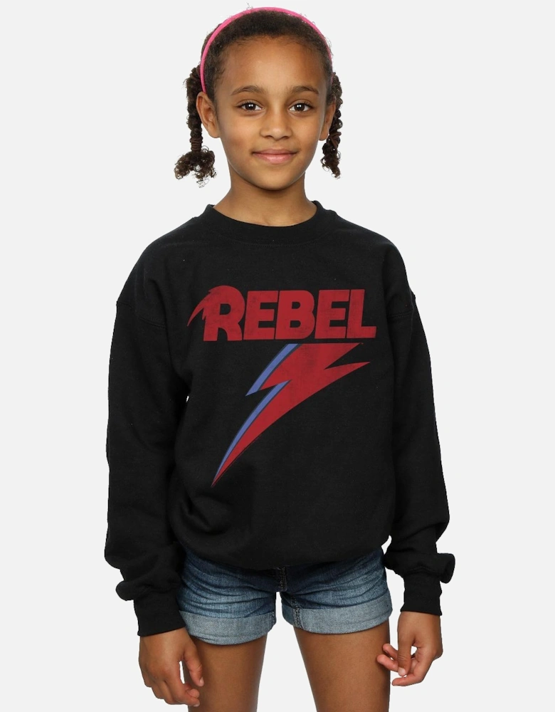 Girls Distressed Rebel Sweatshirt