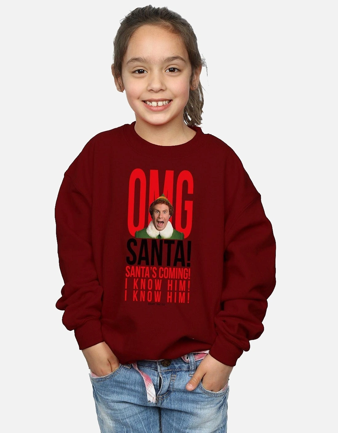 Girls OMG Santa I Know Him Sweatshirt