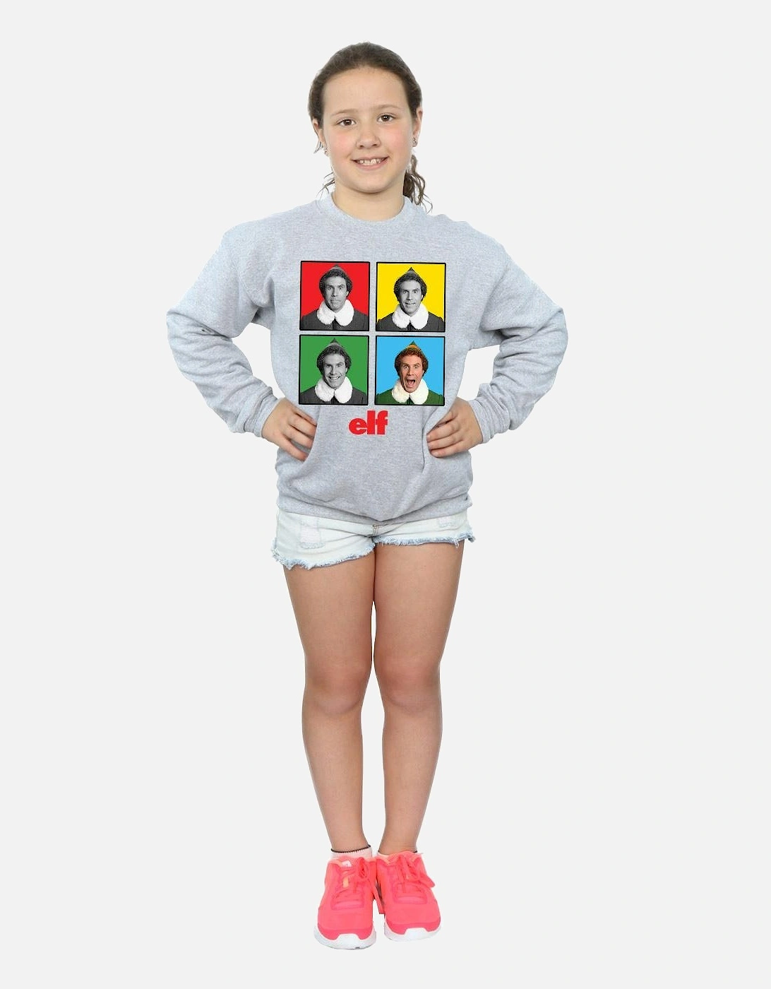 Girls Four Faces Sweatshirt