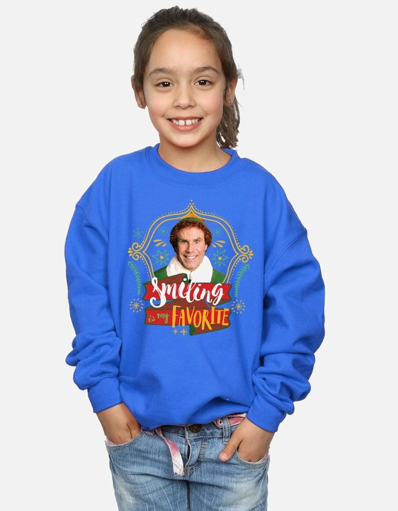 Girls Buddy Smiling Sweatshirt