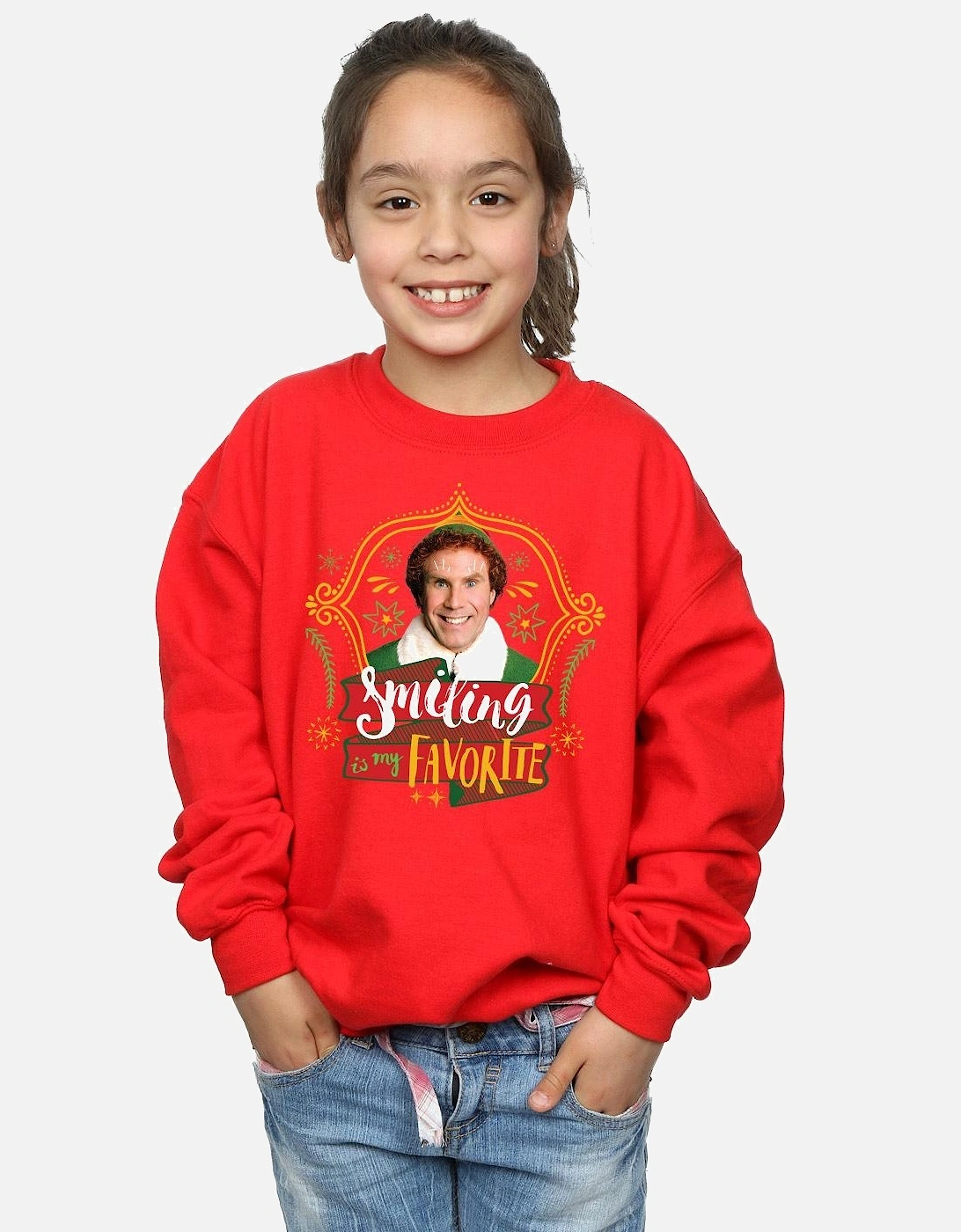 Girls Buddy Smiling Sweatshirt