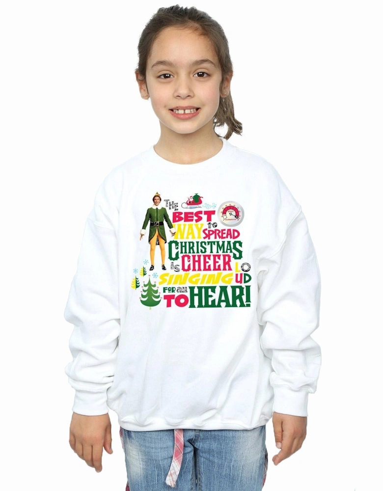 Girls Christmas Cheer Sweatshirt