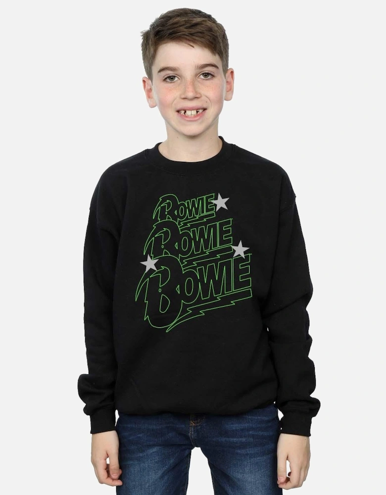 Boys Multiple Neon Logo Sweatshirt