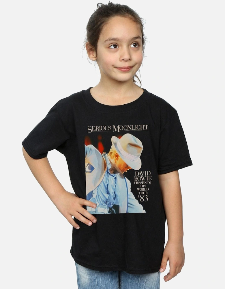 Girls Serious Moonlight Cotton T-Shirt