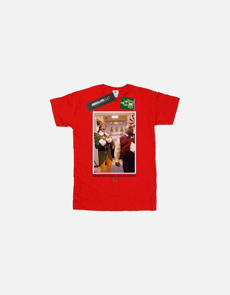 Girls OMG Santa Photo Cotton T-Shirt