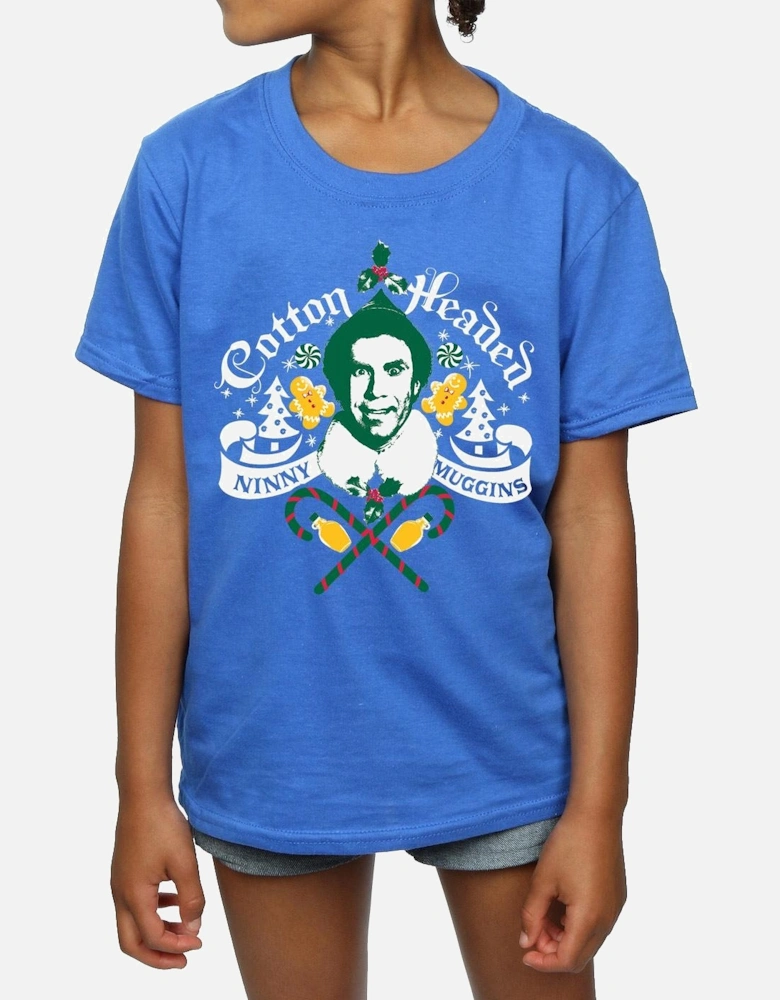 Girls Cotton Headed Ninny Muggins Cotton T-Shirt