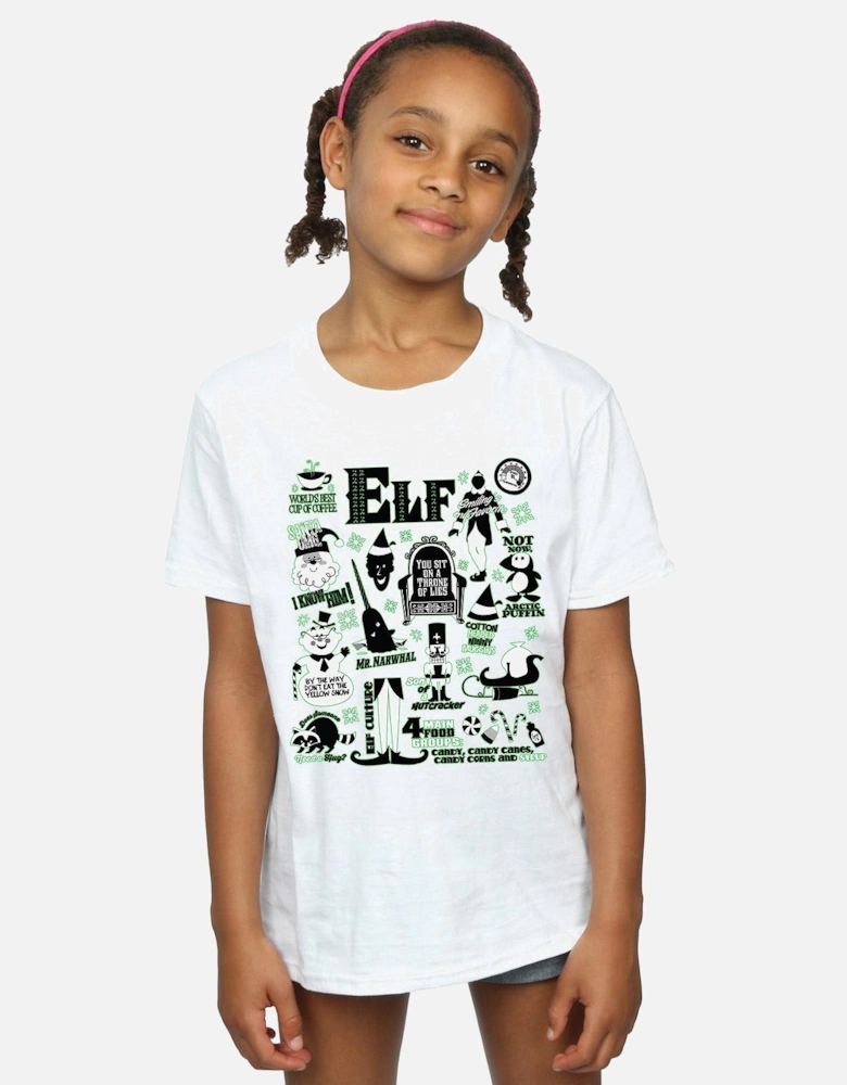 Girls Infographic Poster Cotton T-Shirt