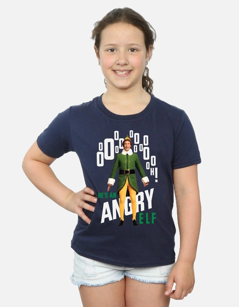 Girls Angry Cotton T-Shirt