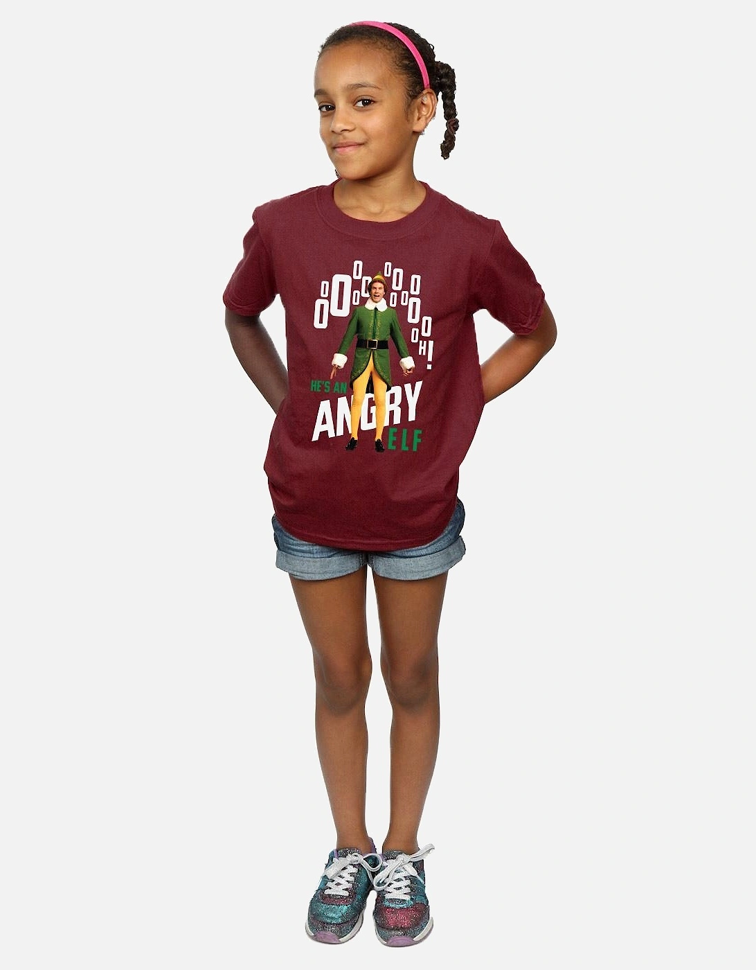 Girls Angry Cotton T-Shirt