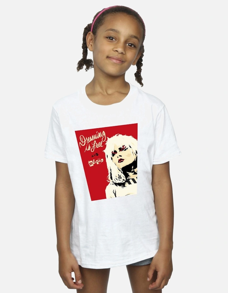 Girls Dreaming Is Free Cotton T-Shirt
