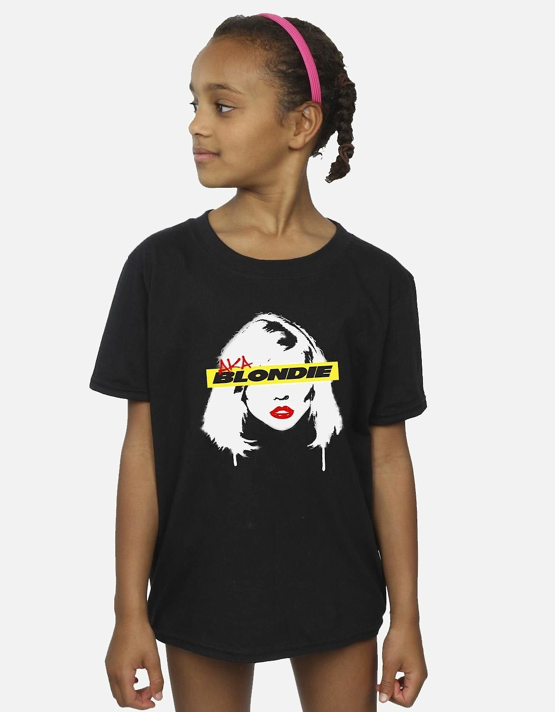 Girls Face Graffiti Cotton T-Shirt
