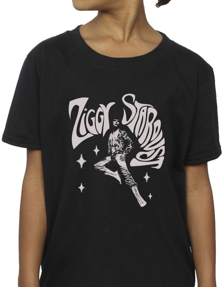 Girls Ziggy Pose Cotton T-Shirt