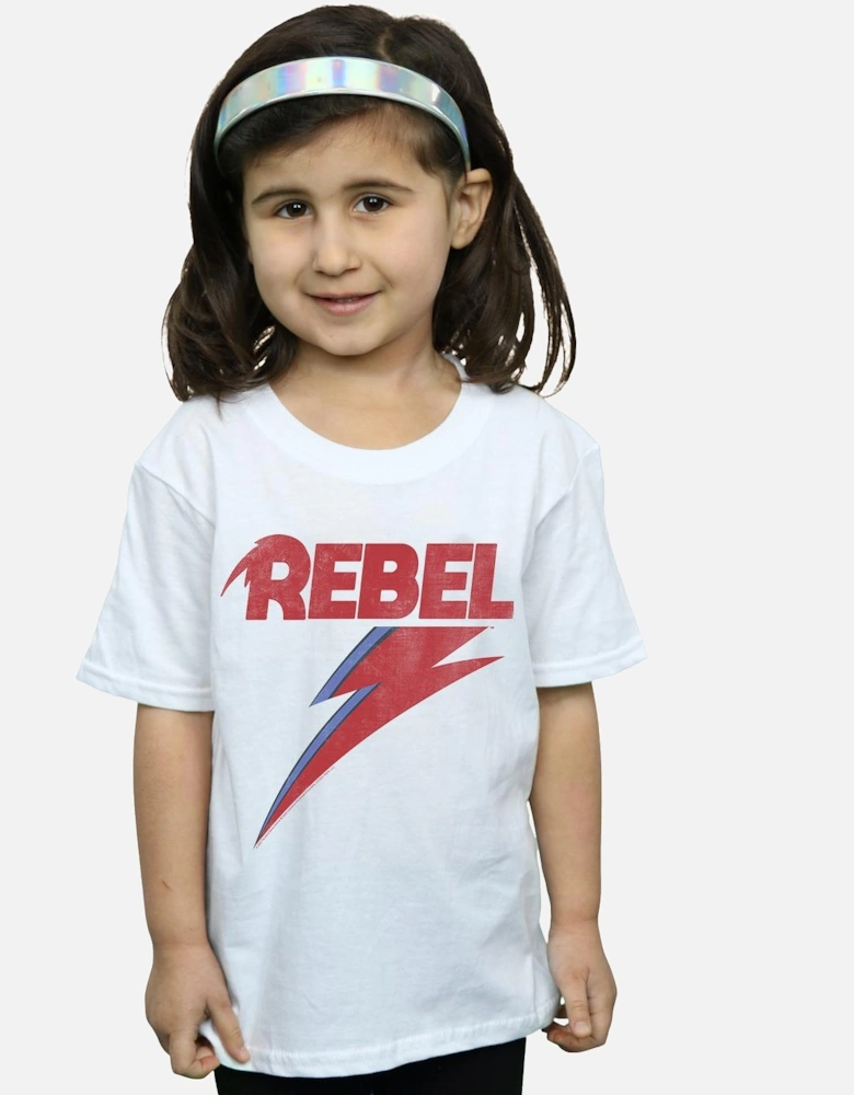 Girls Distressed Rebel Cotton T-Shirt