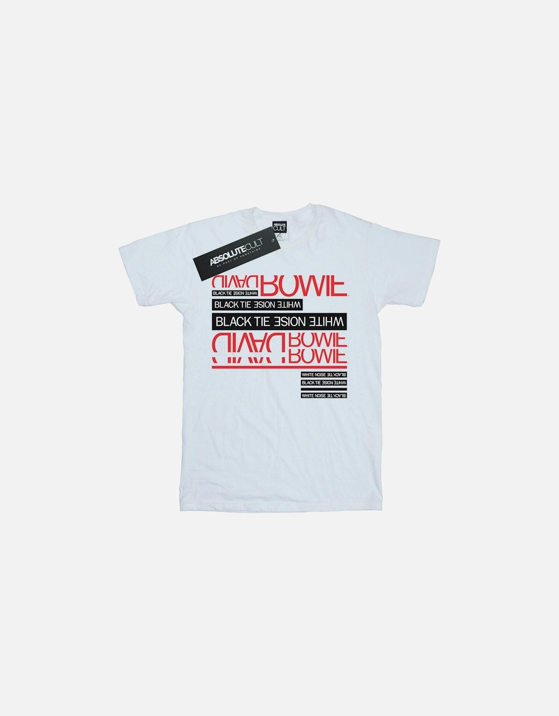 Boys Black Tie White Noise T-Shirt, 4 of 3