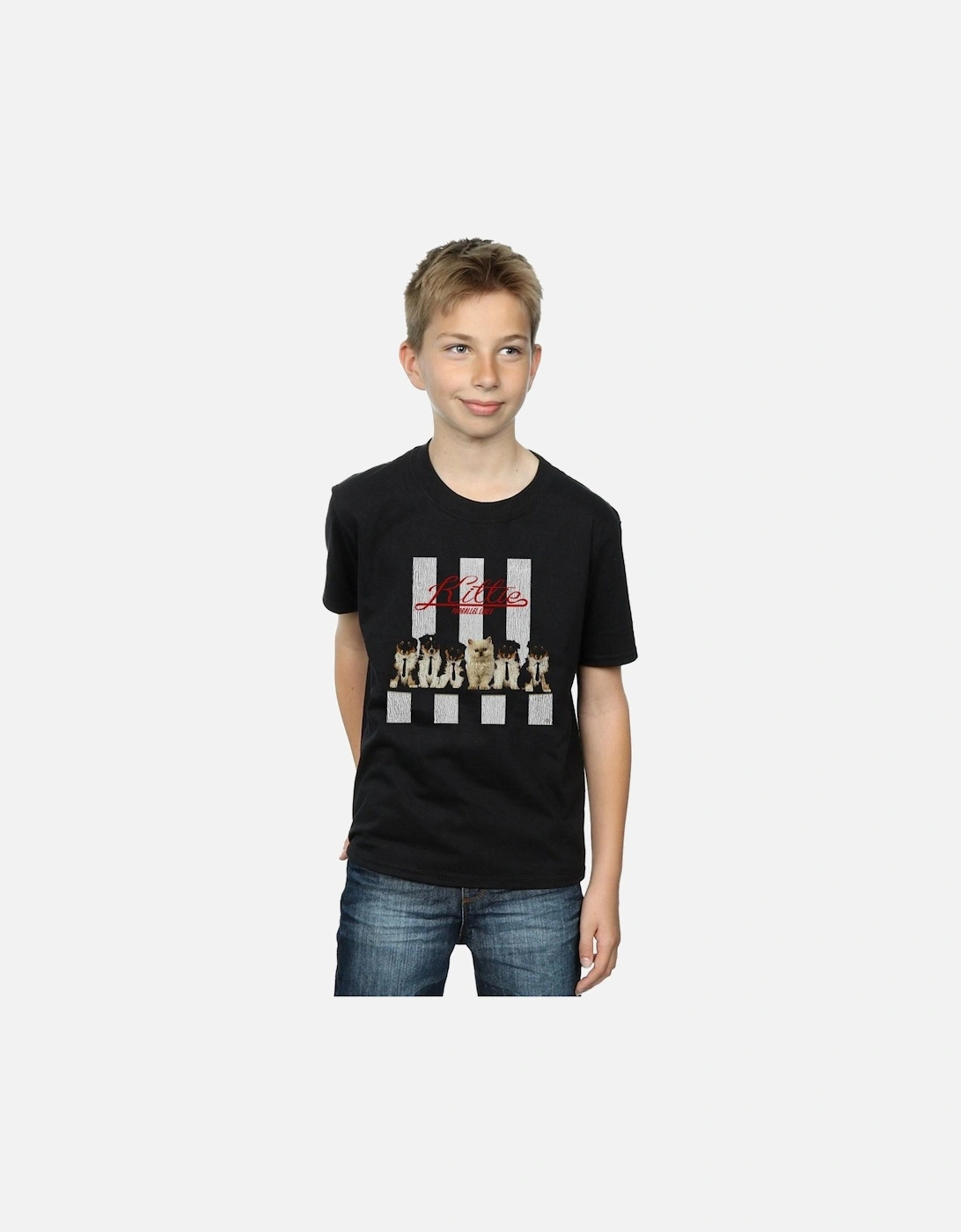 Boys Kitty Purrallel Lines T-Shirt