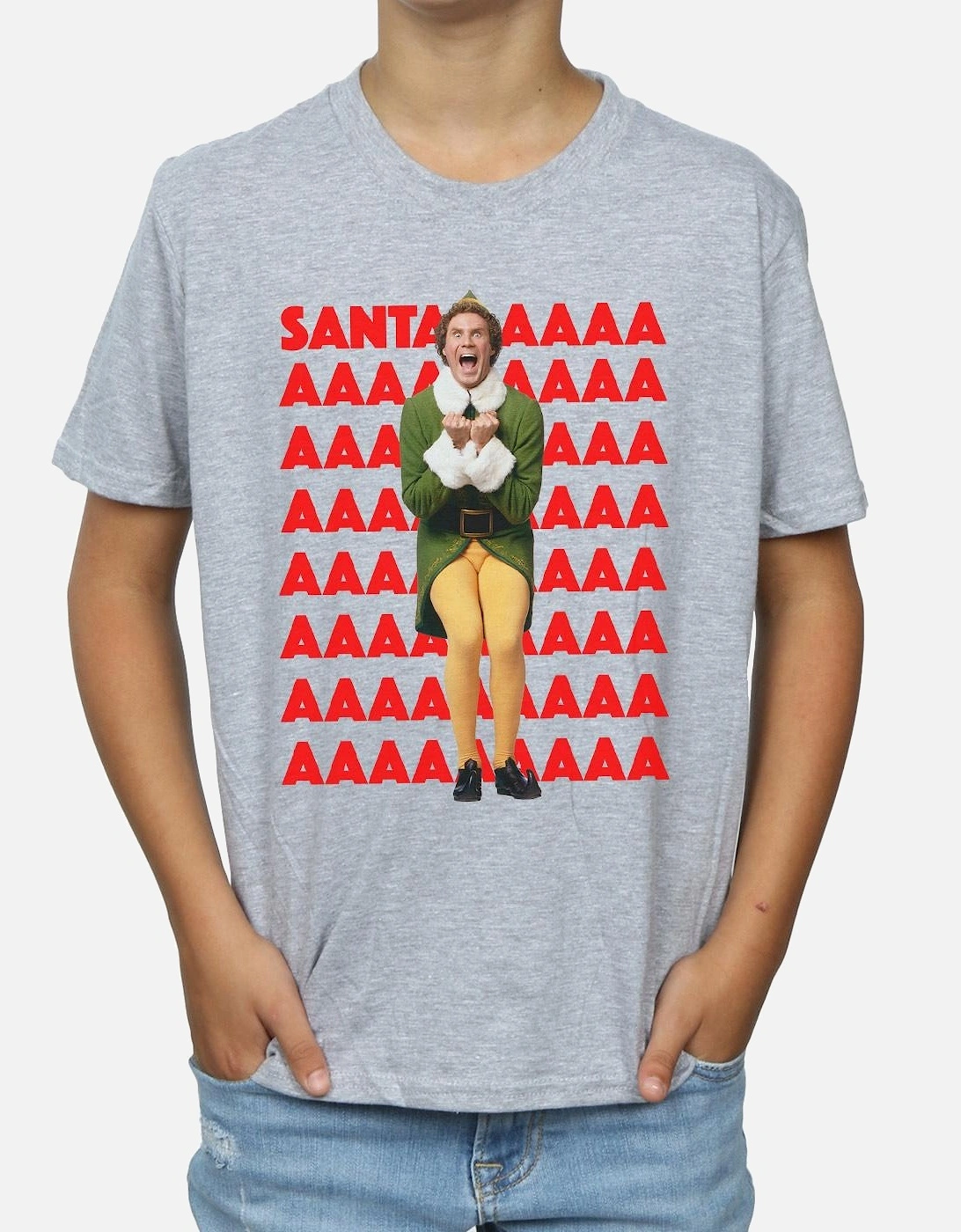 Boys Buddy Santa Scream T-Shirt