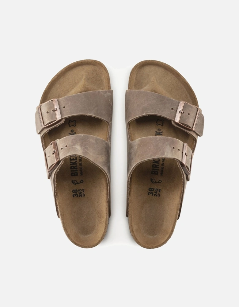 Oiled Nubuck Leather Womens Sandals