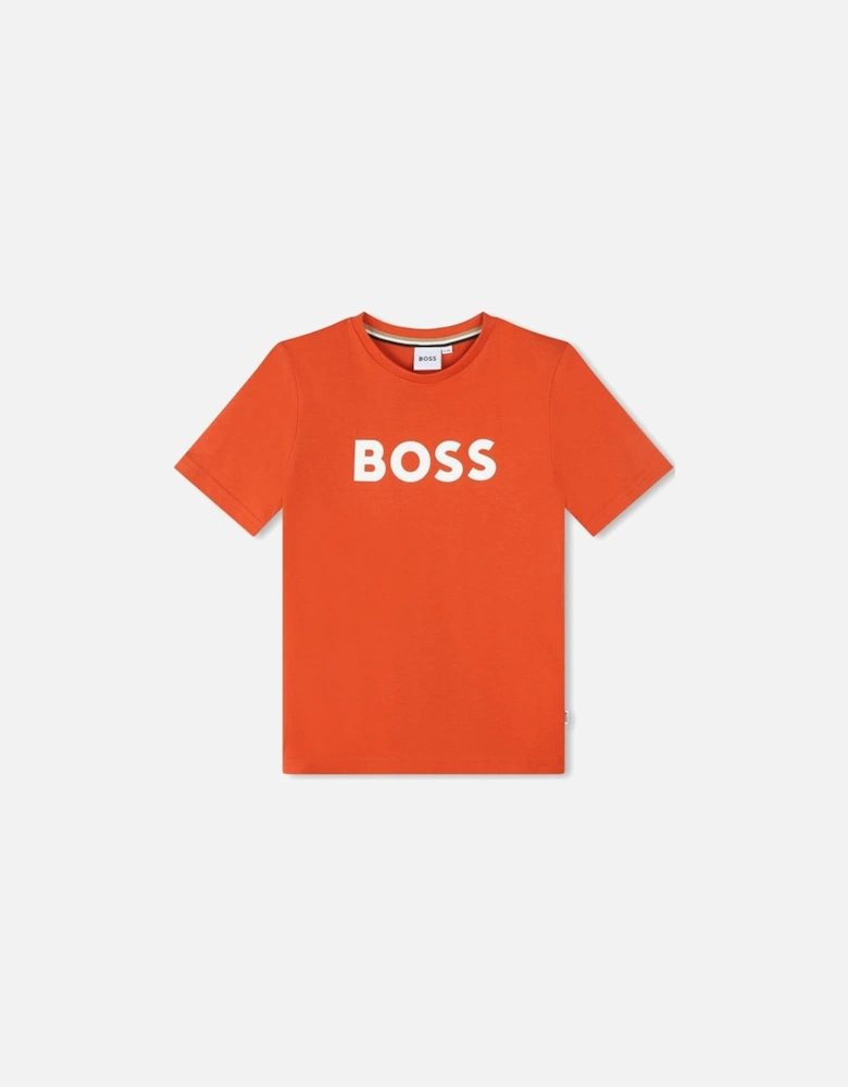 BOSS Front Logo T-shirt - Orange