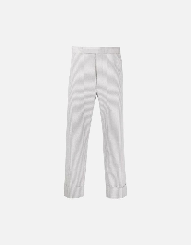 Drop Crotch Backstrap Trousers Grey