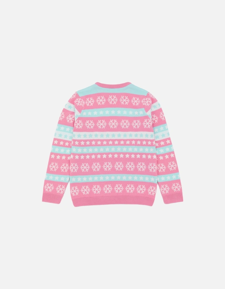 Girls Knitted Christmas Sweatshirt