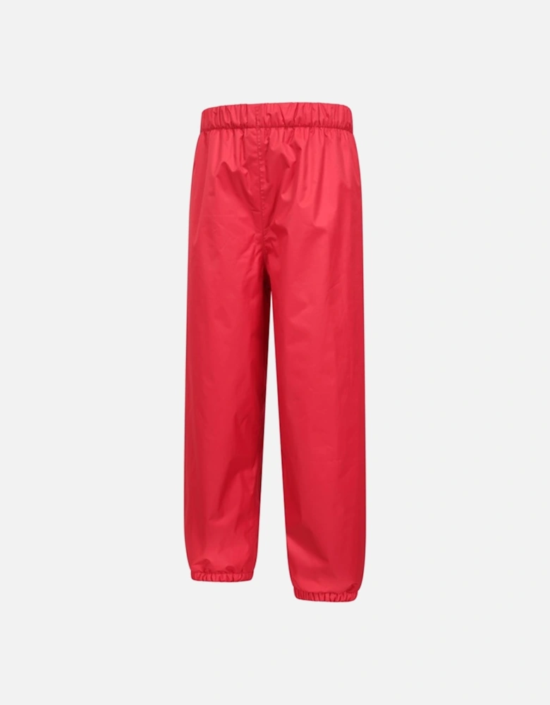 Childrens/Kids Fleece Lined Waterproof Trousers