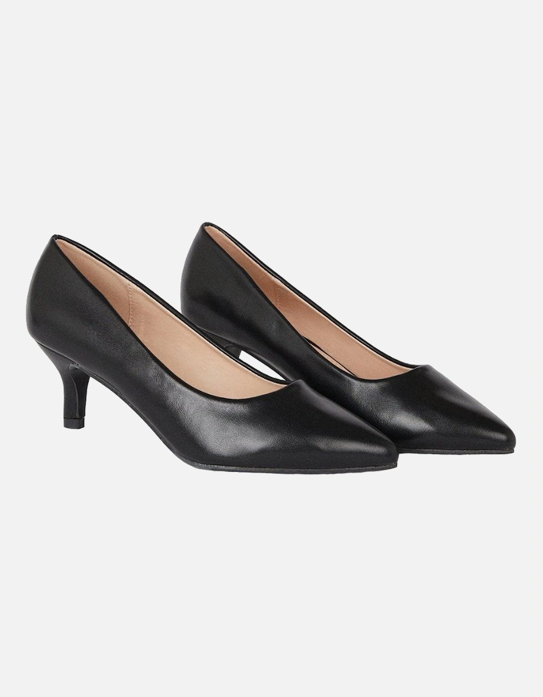 Womens/Ladies Dover Kitten Heel Court Shoes, 5 of 4