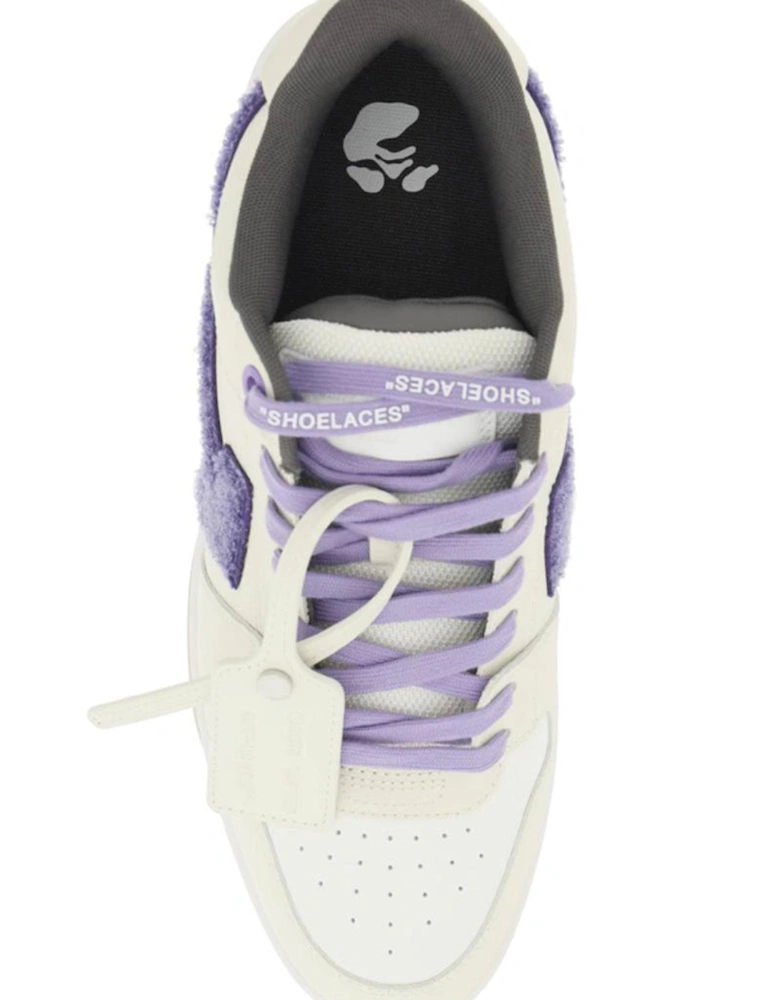 Out of Office College Trainers in Beige/Purple