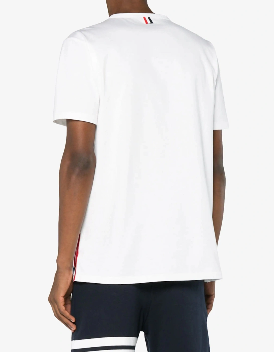 Jersey Cotton RWB Pocket Tee White