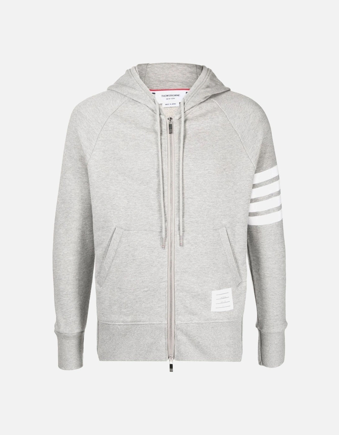 Engineered 4 Bar Zip Hoodie Grey, 6 of 5